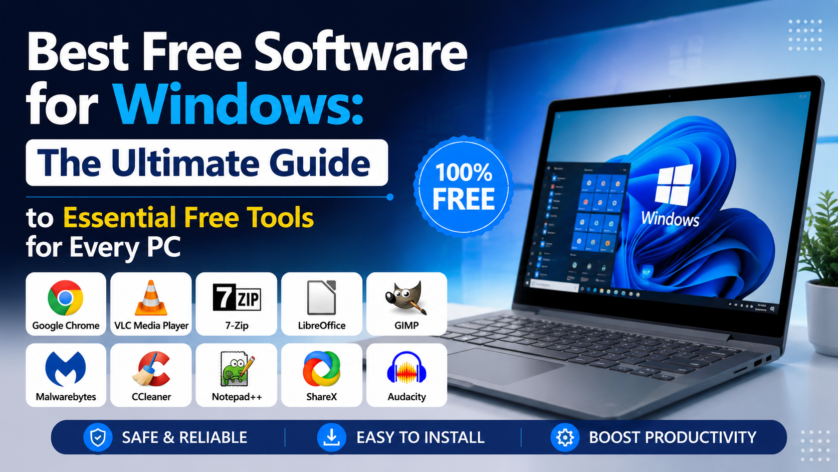 Read more about the article Best Free Software for Windows: The Ultimate Guide to Essential Free Tools for Every PC