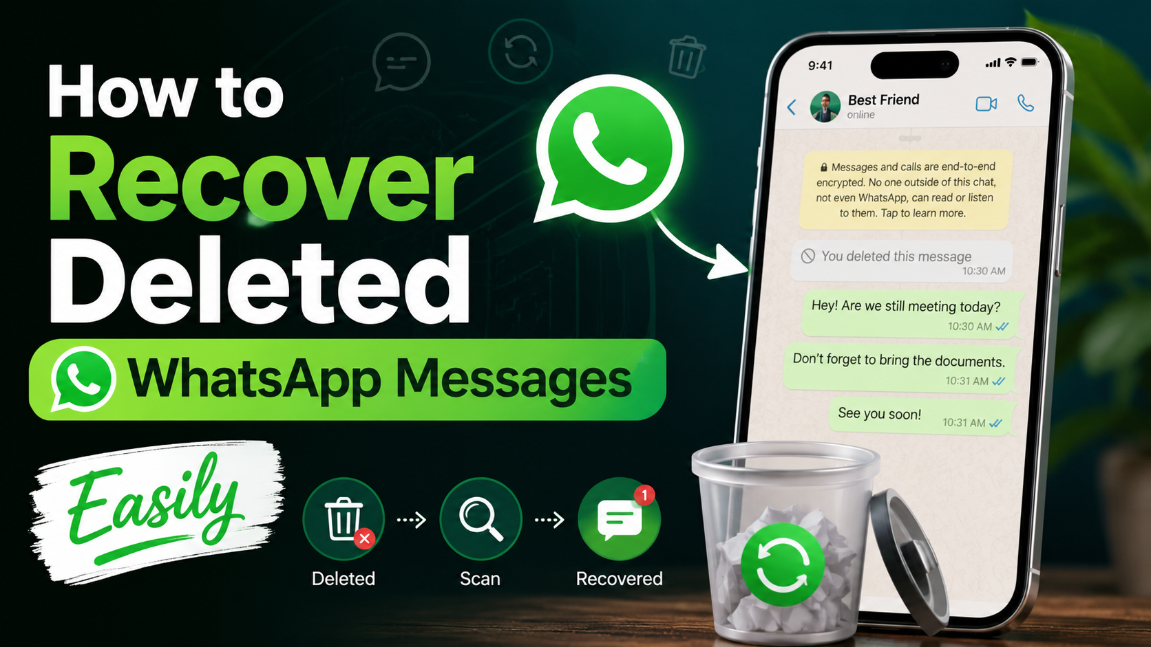 Read more about the article How to Recover Deleted WhatsApp Messages Easily