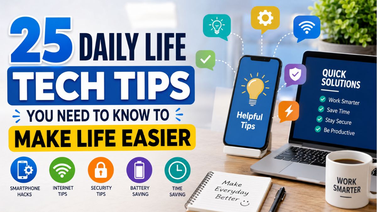 Read more about the article 25 Daily Life Tech Tips You Need to Know to Make Life Easier