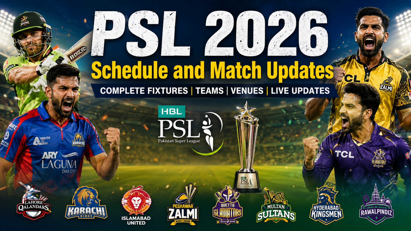 Read more about the article PSL 2026 Schedule and Match Updates: Complete HBL PSL 11 Guide