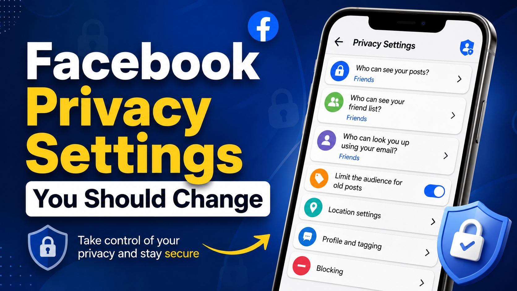 Read more about the article Facebook Privacy Settings You Should Change: A Complete Guide to Protect Your Account