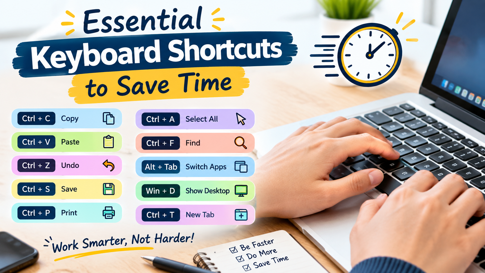 Read more about the article Essential Keyboard Shortcuts to Save Time