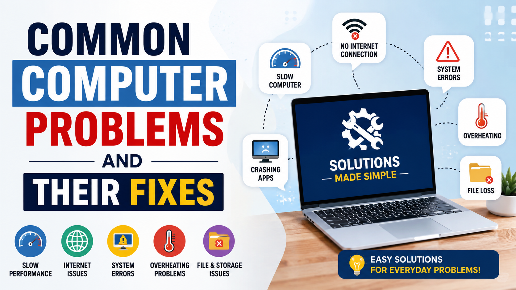 Read more about the article Common Computer Problems and Their Fixes