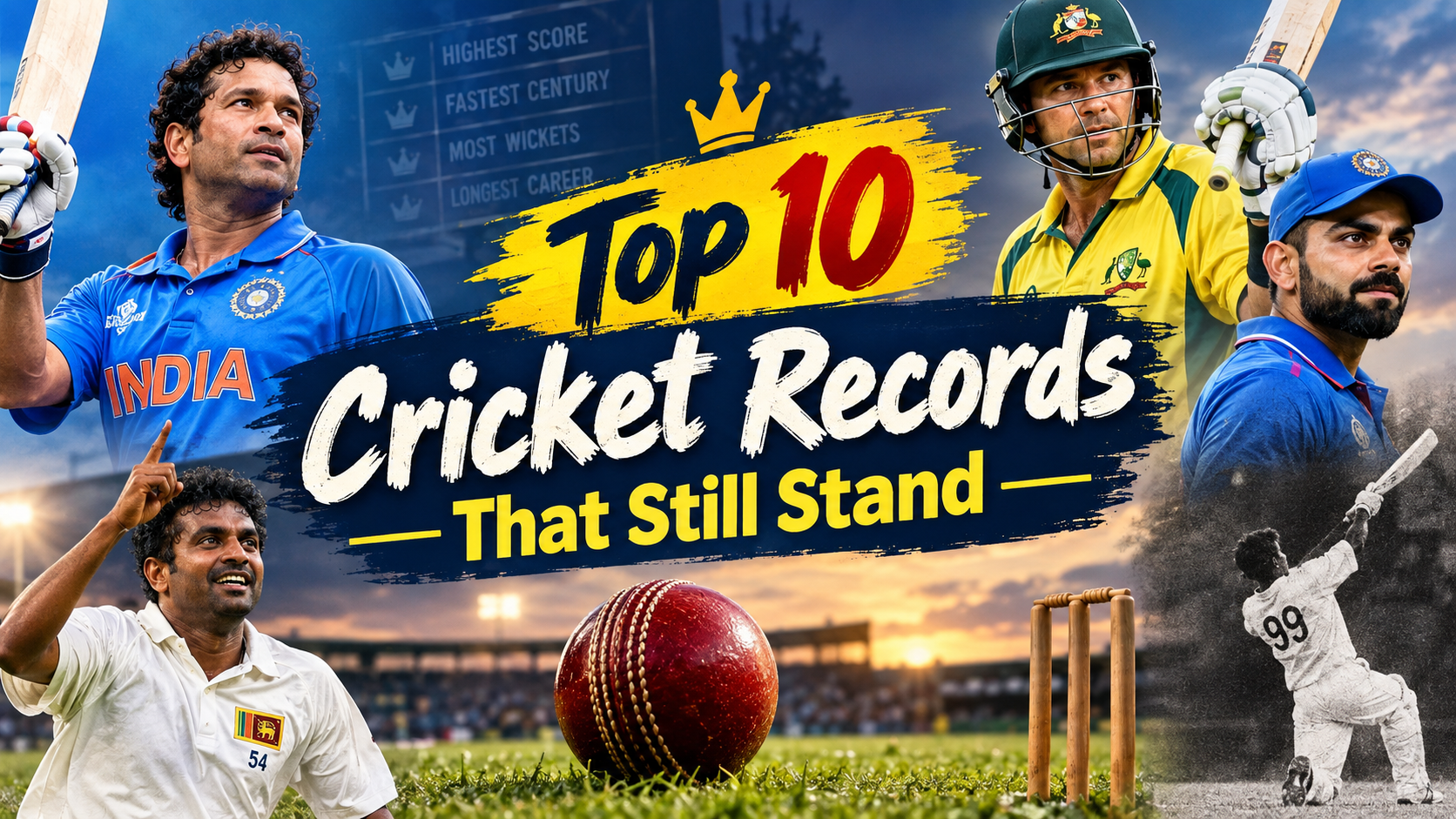Read more about the article Top 10 Cricket Records That Still Stand