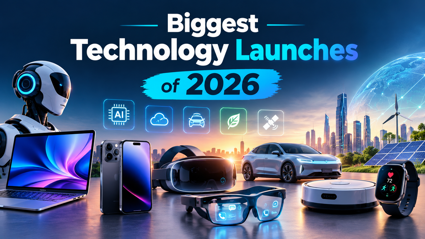 Read more about the article Biggest Technology Launches of 2026: Major Gadgets, AI Innovations & Future Tech