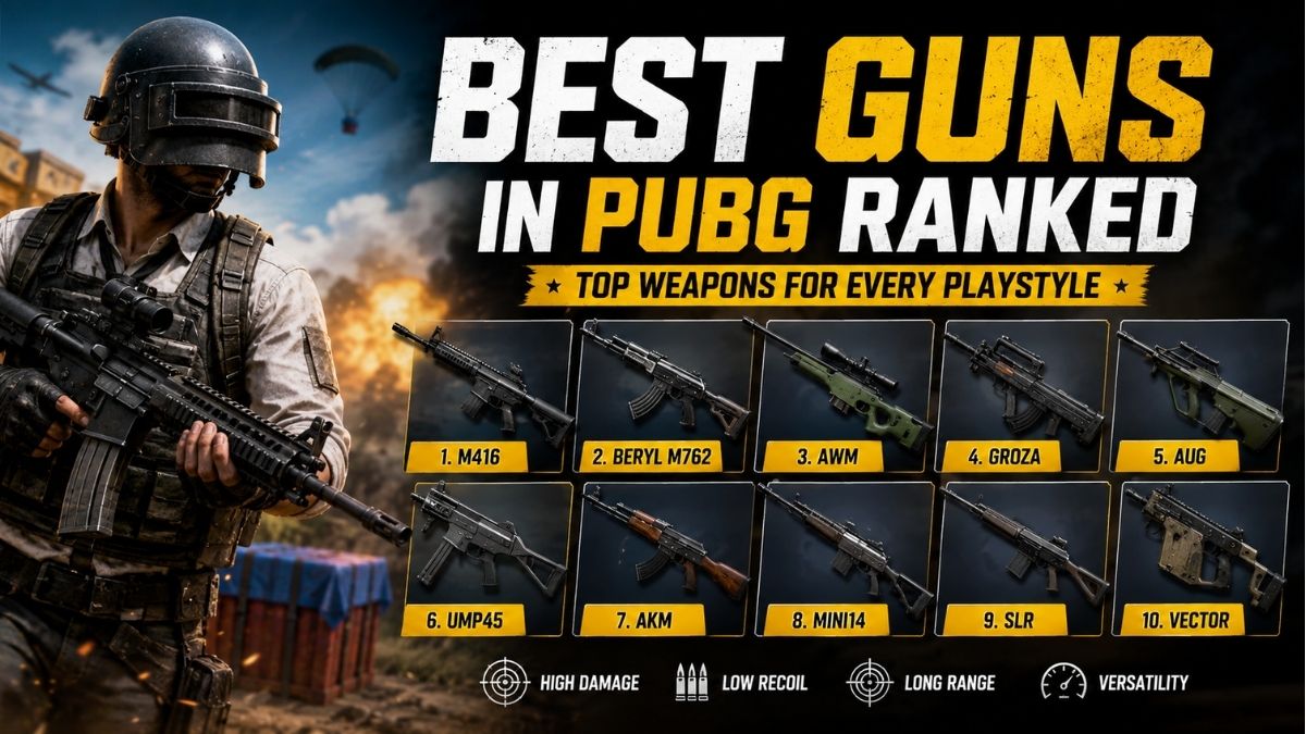 Read more about the article Best Guns in PUBG Ranked: Top Weapons for Every Playstyle