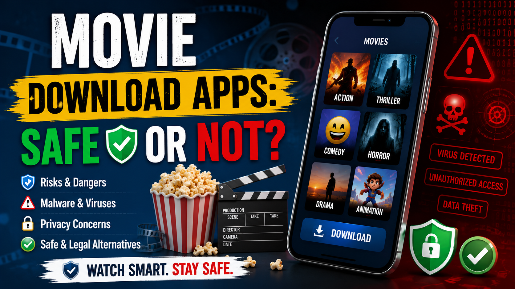 Read more about the article Movie Download Apps: Safe or Not?