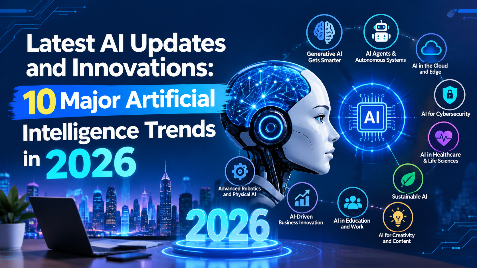 Read more about the article Latest AI Updates and Innovations: 10 Major Artificial Intelligence Trends in 2026